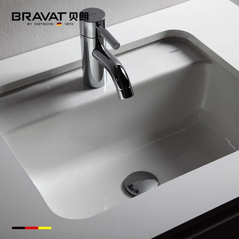 貝朗(BRAVAT)陶瓷臺下盆 德系工藝與現代衛浴的優雅融合
